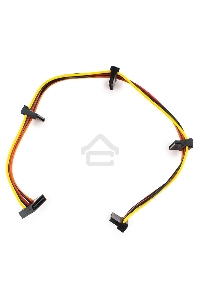 Кабель Cablexpert Кабеля питания SATA, 4x15pin(M)/15pin(F), 40см (CC-SATAMF-03)