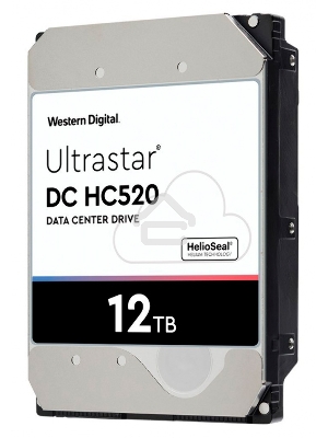 Жесткий диск Western Digital  Original SAS 3.0 12Tb HUH721212AL4204 Ultrastar DC HC520 4KN (7200rpm) 256Mb 3.5