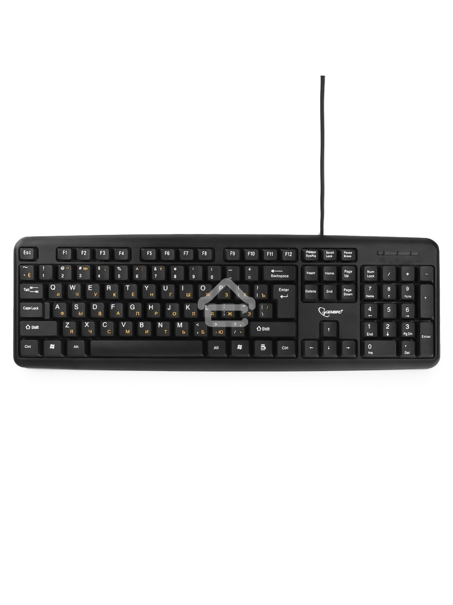 Клавиатура Gembird KB-8320UXL-BL проводная, USB, черный
