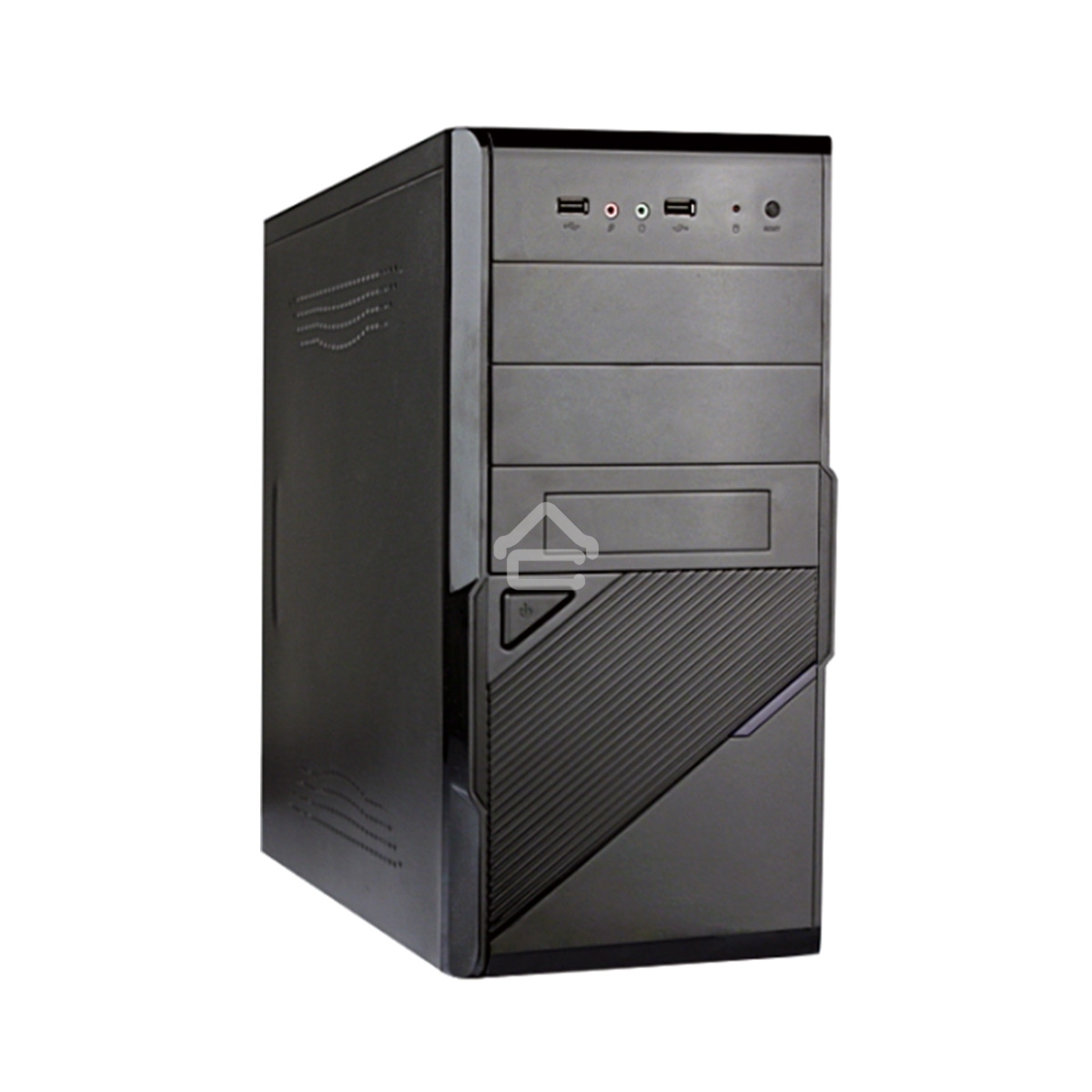 Компьютерный корпус Exegate EX284020RUS Minitower BA-201 Black, mATX, <AA400, 80mm>, 2*USB, Audio