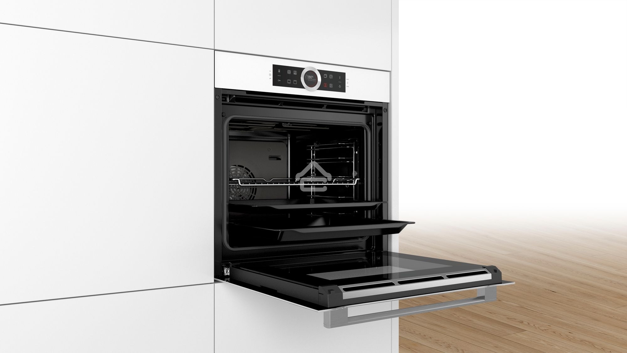 Духовой шкаф электрический Bosch HBG634BW1 белый, встраиваемый