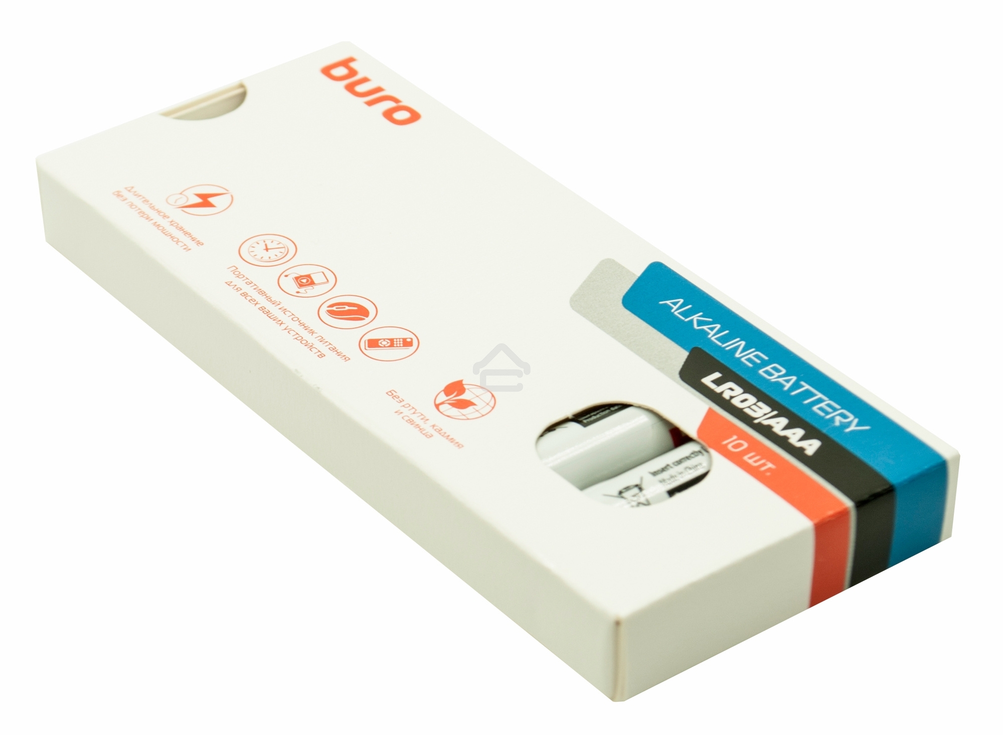 Батарея Buro Alkaline LR03 AAA (10шт) коробка