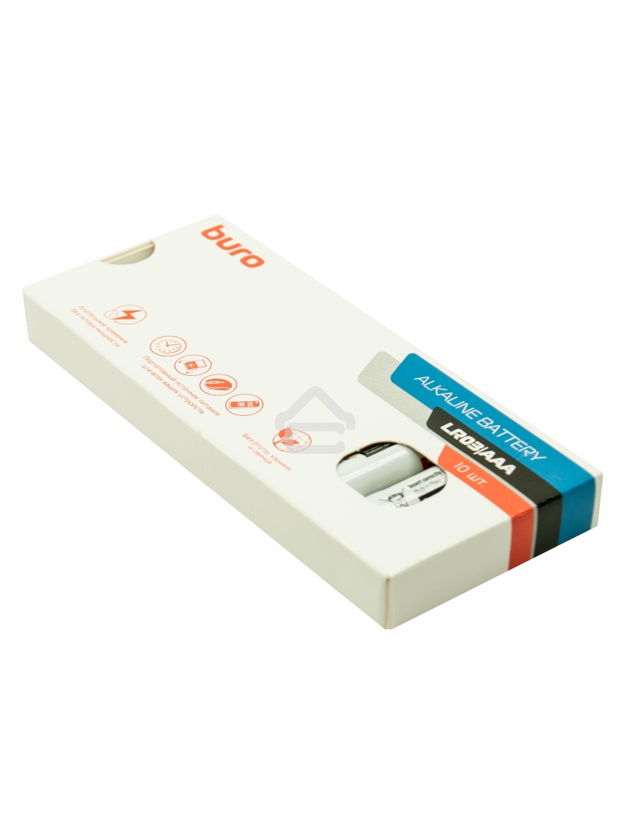 Батарея Buro Alkaline LR03 AAA (10шт) коробка