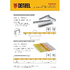 Гвозди Denzel для пнев. нейлера (оцинк.), длина - 75 мм, диам. - 3,05 мм, 2000 шт.