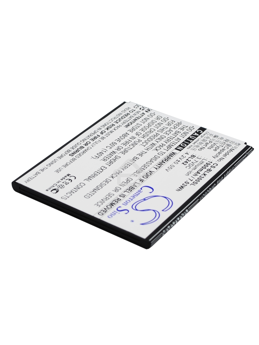 Аккумулятор CameronSino CS-BLK300SL BL242 для Lenovo A6010 Lenovo K3 3.7V / 1900mAh / 7.03Wh