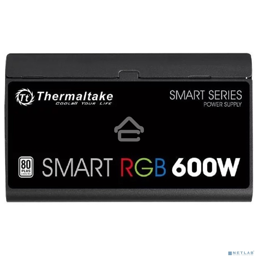 Блок питания Thermaltake Smart RGB (PS-SPR-0600NHSAWE-1), 600Вт, 80 PLUS, 120мм, черный