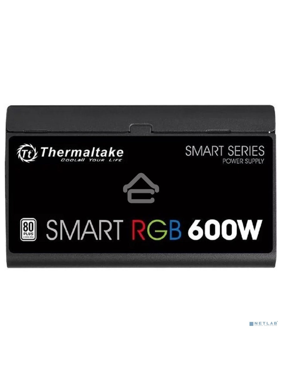 Блок питания Thermaltake Smart RGB (PS-SPR-0600NHSAWE-1), 600Вт, 80 PLUS, 120мм, черный