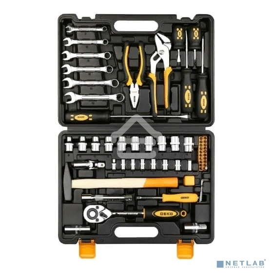 Набор инструментов Deko DKMT63 63 предмета (жесткий кейс)