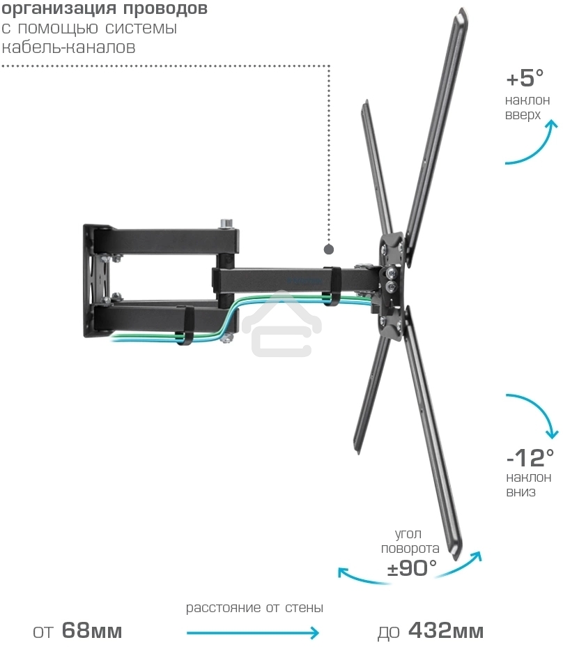 Кронштейн для телевизора Kromax CORBEL-9, 32