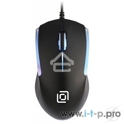 Мышь проводная Oklick 245M черный, 1000 dpi, USB, кнопки - 3