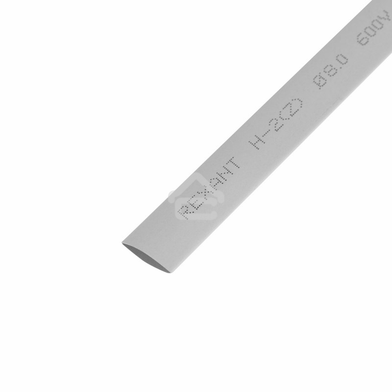 Термоусаживаемая трубка Rexant 8,0/4,0 мм, серая, упаковка 50 шт. по 1 м