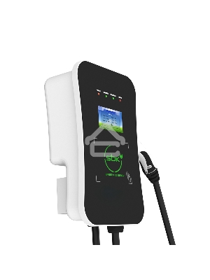 Зарядная станция S'OK Green Energy M3W Series Wallbox EV Charger SM3W10732542-5wf, 1-phase,  7kw (32a/ 220v), ocpp 1.6j, rfid, wifi, lan, ip54, кабель 5м