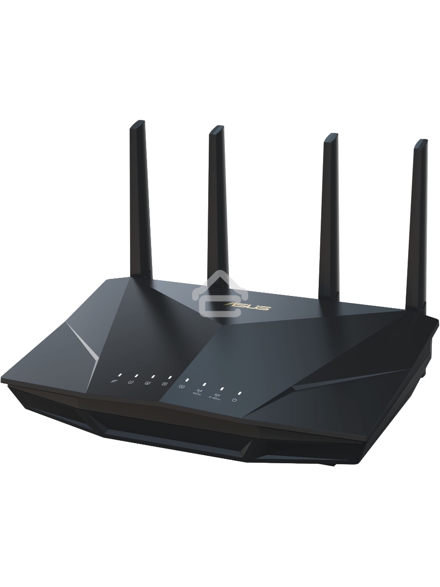 Маршрутизатор Asus RT-AX5400 AX5400 10/100/1000 компл.:устройство/крепления/адаптер черный (упак.:1шт)