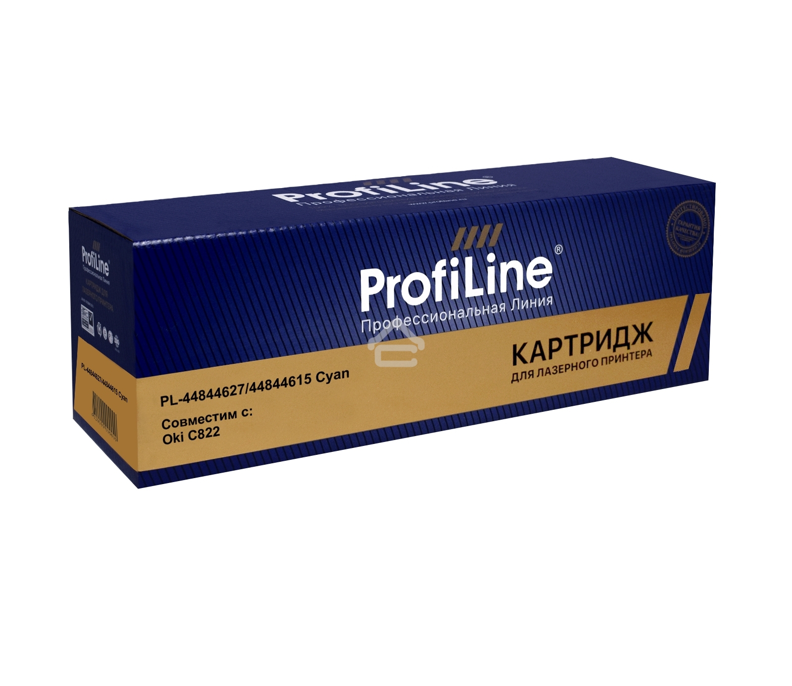 Картридж PL-44844627/44844615 (44844615) для принтеров Oki C822 Голубой 7300 копий ProfiLine