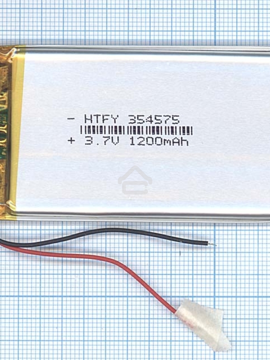 Аккумулятор Li-Pol (батарея) 3.5*45*75мм 2pin 3.7V/1200mAh