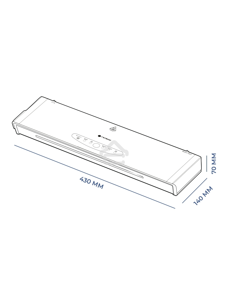 Ламинатор Heleos ЛМА34В белый/черный A3 (60-250мкм) 30см/мин (4вал.) хол.лам. лам.фото реверс