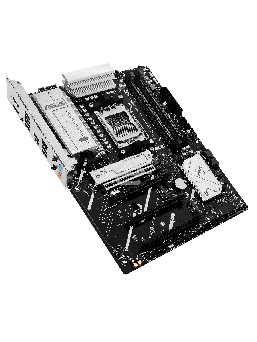 Материнская плата ASUS B650E MAX GAMING WIFI, AM5, AMD B650, 4xDDR5, 4xSATA, 3xM.2, 1xPCIe 5.0 x16, 1xPCIe 4.0 x16, 2xPCIe 3.0 x1, 1xDP, 1xHDMI, 1x2.5Gb LAN, Wi-Fi 6E, Bluetooth 5.3, 4xUSB-A 10Gbps, 1xUSB-C 10Gbps, 2xUSB-A 5Gbps, 2xUSB-A 2.0, 3x3.5 мм, 7.