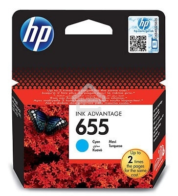 Картридж струйный HP 655 CZ110AE голубой для HP DJ IA 3525/4615/4625/5525/6525 (600стр.)