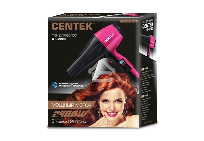 Фен Centek CT-2225 черный, 2200 Вт