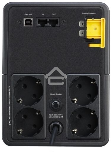 Источник бесперебойного питания APC Back-UPS BX1600MI-GR 900Вт 1600ВА черный