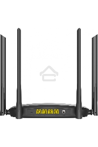 Роутер беспроводной Digma DWR-AC1201 AC1200 10/100BASE-TX черный (упак.:1шт)