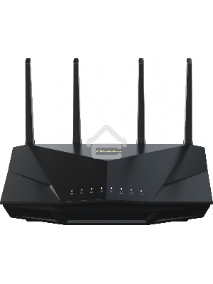 Маршрутизатор Asus RT-AX5400 AX5400 10/100/1000 компл.:устройство/крепления/адаптер черный (упак.:1шт)