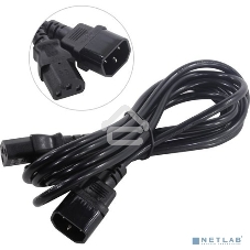 Кабель монитор-компьютер (UPS->уст-во) ExeGate Power EC-3P (С13->С14) VDE-250V-3*0,75-CU, 10A, 3м