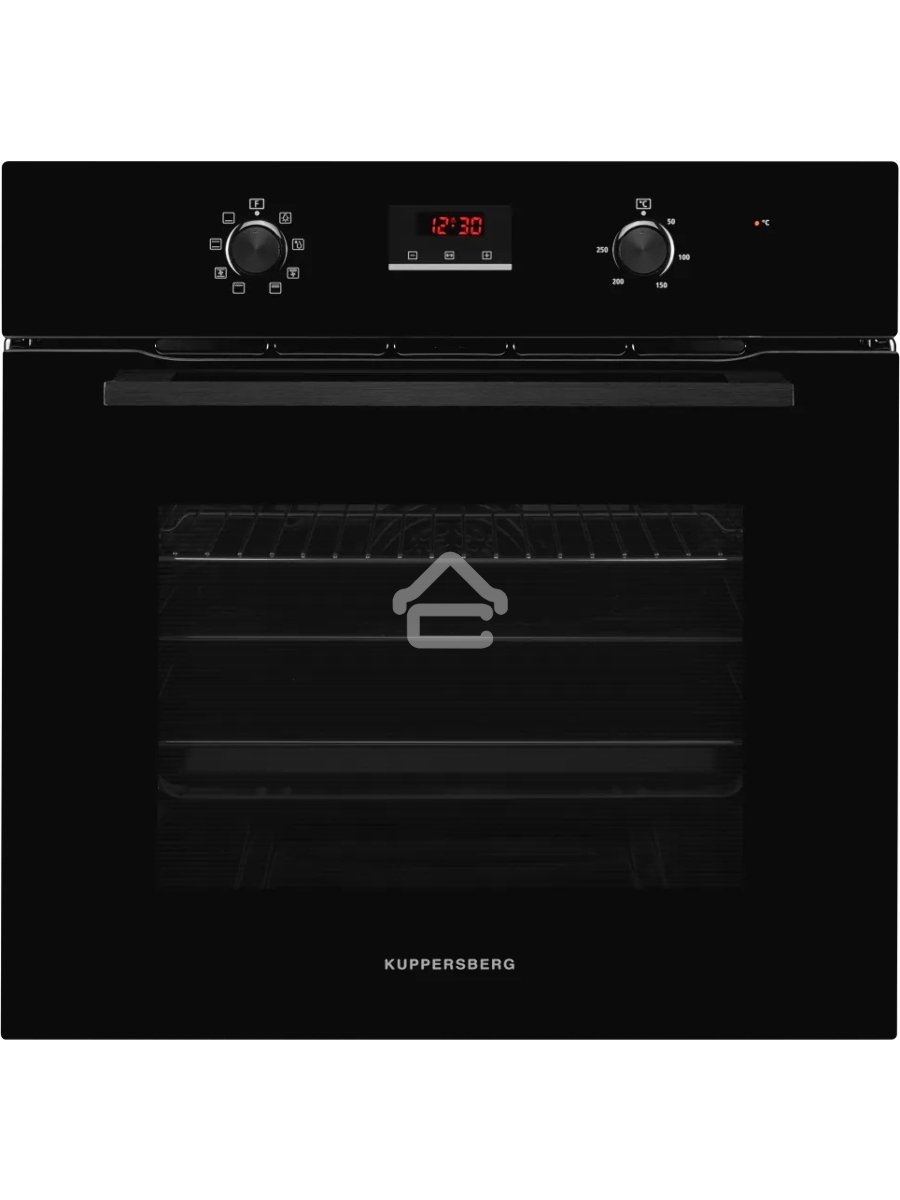 Встраиваемый духовой шкаф Kuppersberg HM 628 Black 60 см, 70 л, 8 режимов, гидролизная очистка, черный