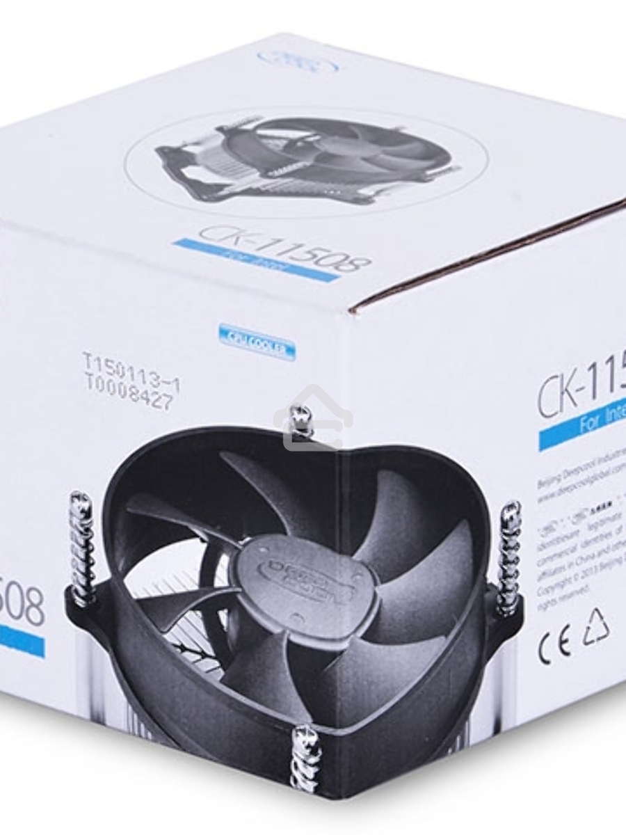 Кулер для процессора DEEPCOOL CK-11508 черный, 92 мм, алюминий, 2200 об/мин, 30.1 дБ, 3 pin, 65 Вт, 70 мм