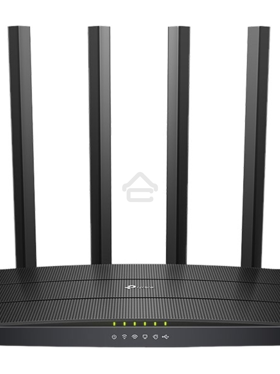 Роутер беспроводной TP-Link Archer C6U AC1200 10/100/1000BASE-TX/4G ready черный