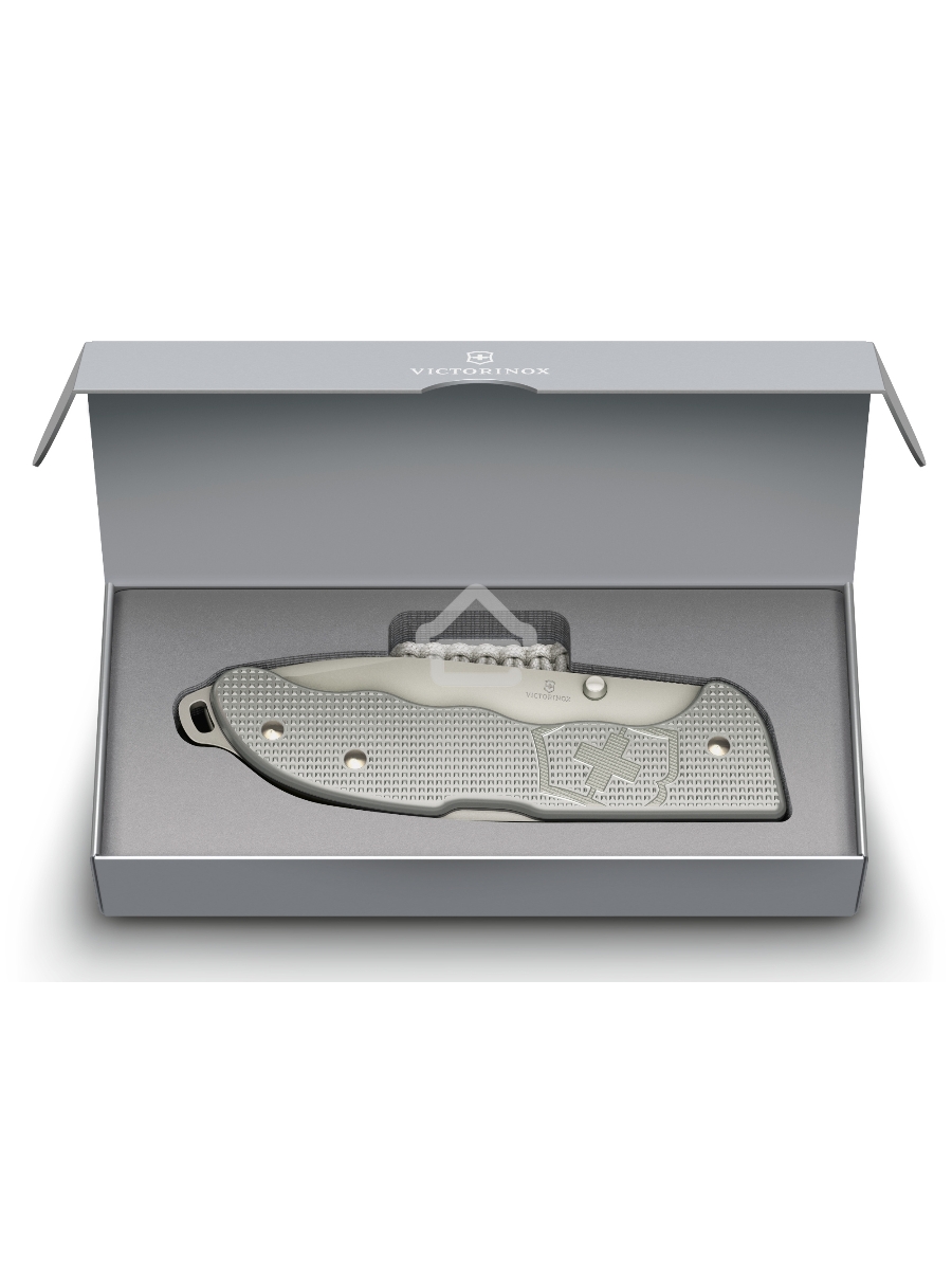 Нож перочинный Victorinox Evoke Alox (0.9415.D26) 136мм 5функц. серебристый подар.коробка