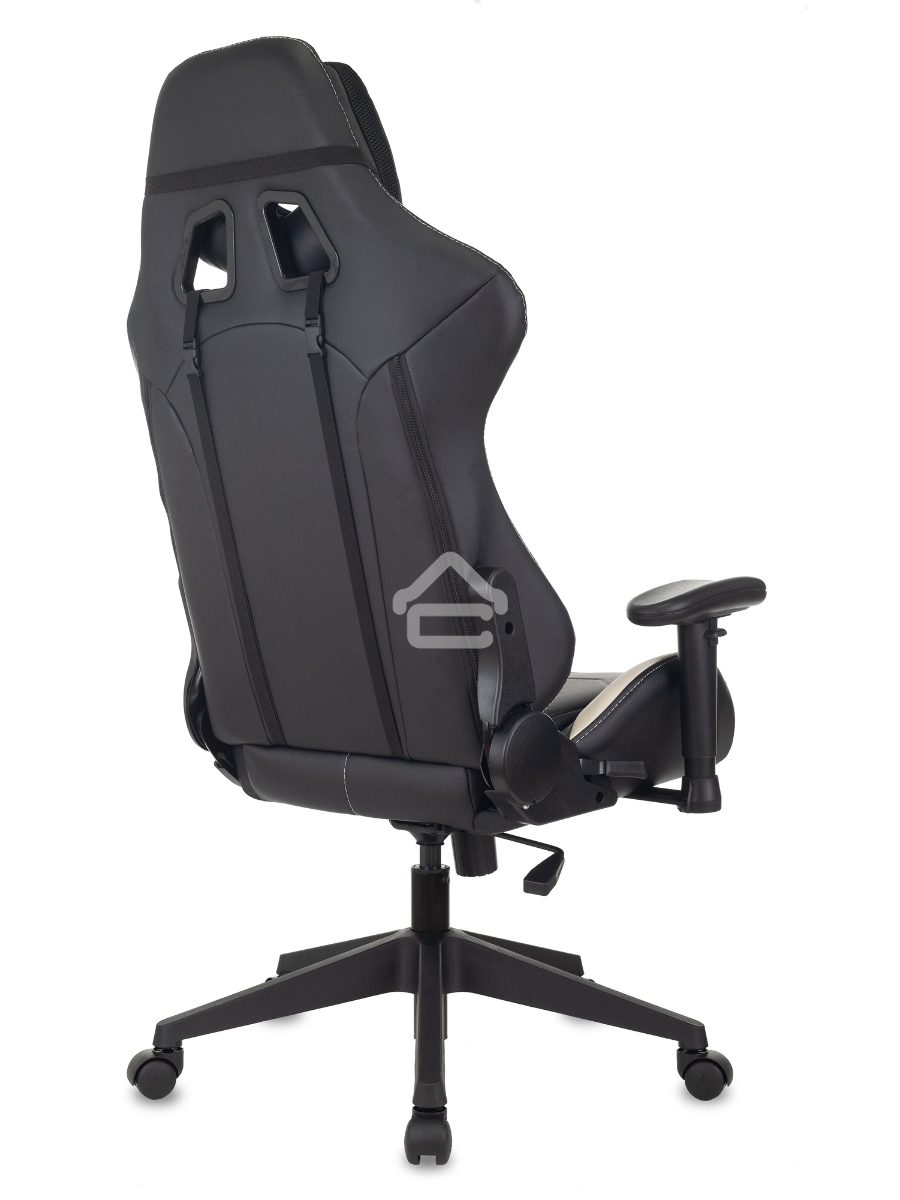 Кресло игровое Бюрократ VIKING 5 AERO WHITE черный/белый искусственная кожа