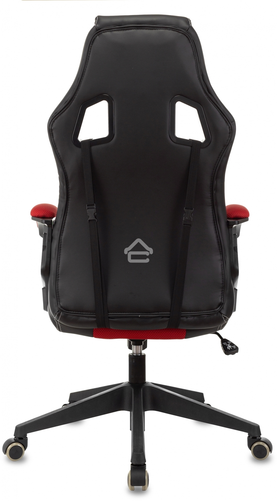 Кресло игровое Бюрократ Zombie Arena черный/красный