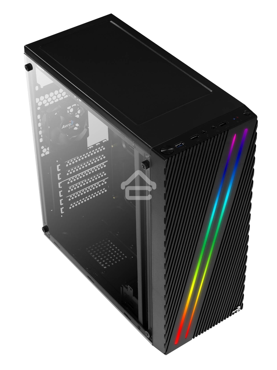 Компьютерный корпус Aerocool  / Formula Streak-A-BK-v1 черный без БП ATX 1x80mm 2xUSB2.0 1xUSB3.0 audio
