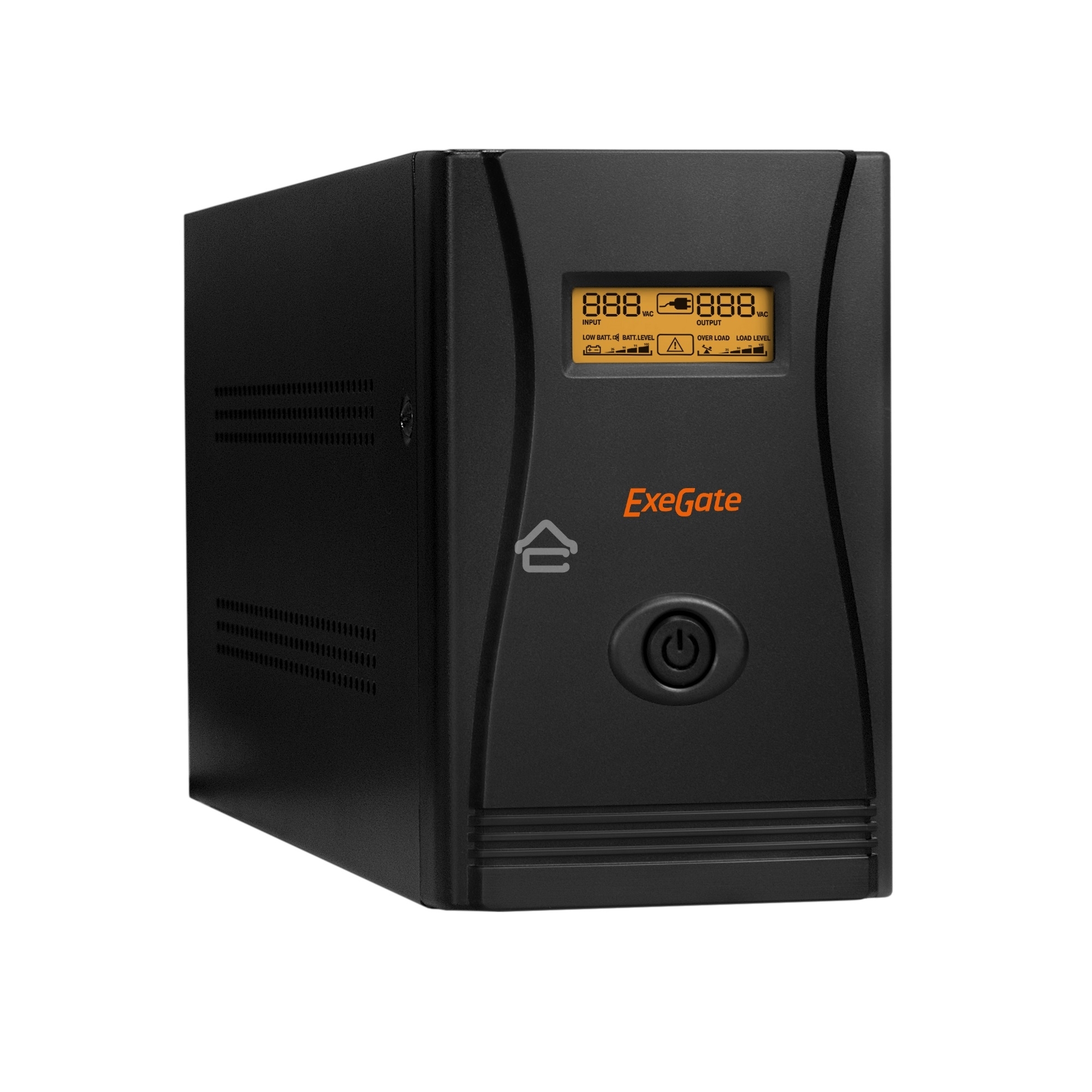 Источник бесперебойного питания ExeGate EP285519RUS SpecialPro Smart LLB-2000.LCD.AVR.EURO.RJ.USB 2000VA/1200W, LCD, AVR, 4 евророзетки, RJ45/11, USB, черный