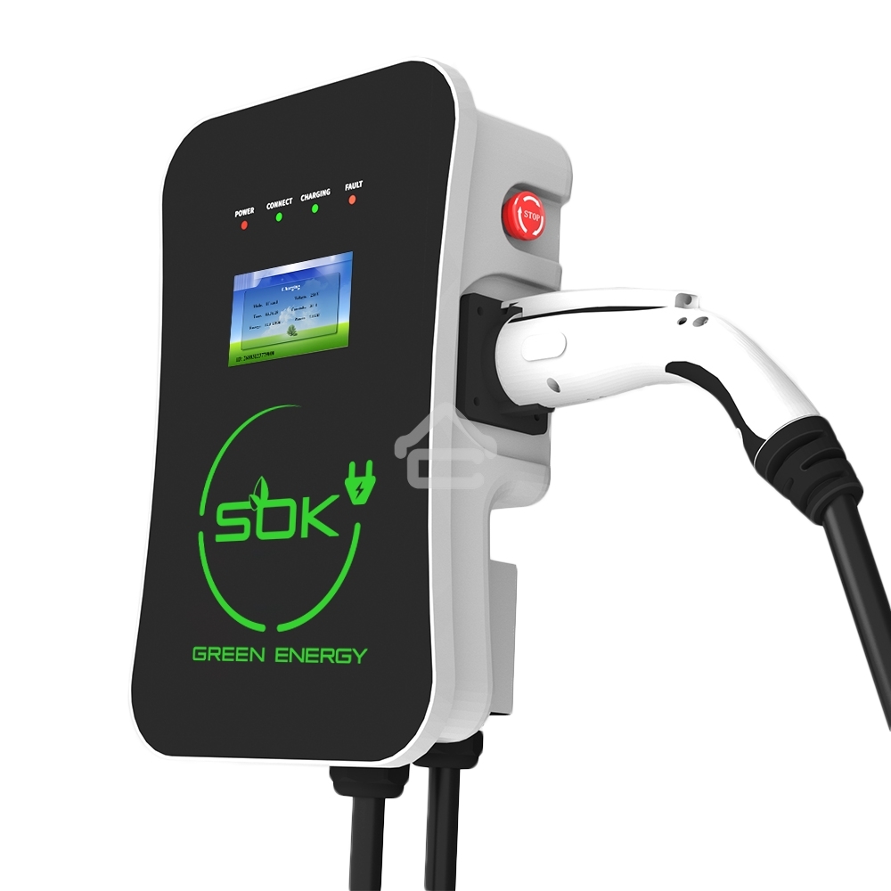 Зарядная станция S'OK Green Energy M3W Series Wallbox EV Charger SM3W31116542-5, 3-phase, 11kw (16a/ 380v), ocpp 1.6j, уровень защиты ip54, кабель 5м