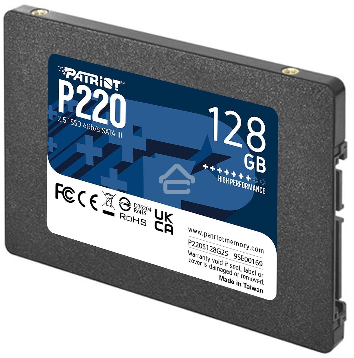 Накопитель SSD Patriot P220, 128Gb, SATA III, 2.5