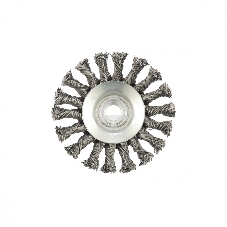 Щетка Matrix для УШМ, 100 мм, М14, Тарелка, крученая проволока 0,5 мм