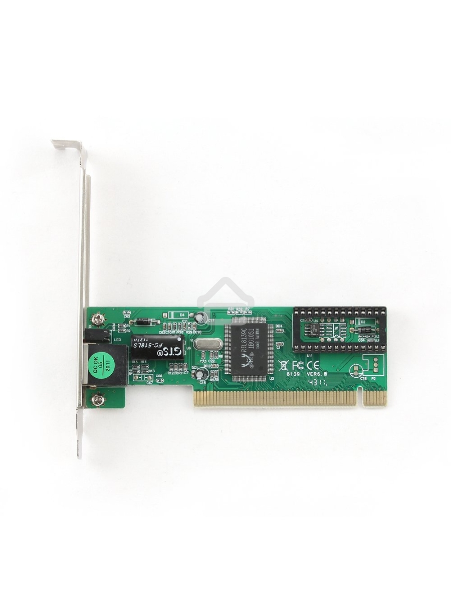 Сетевой адаптер Ethernet Gembird NIC-R1 100/10, PCI, чипсет RTL8139C