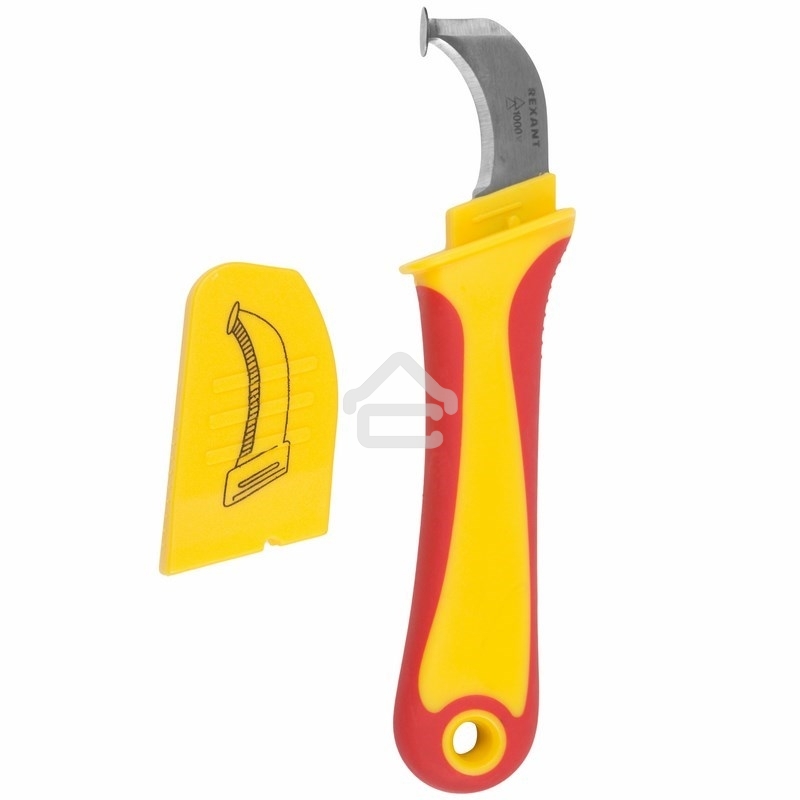 Нож монтажника Rexant, нержавеющая сталь, с 