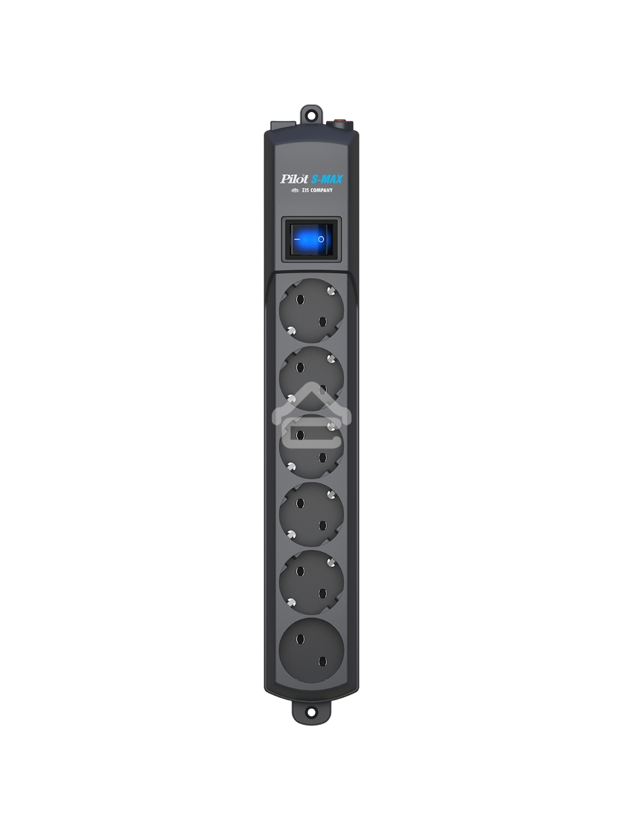 Сетевой фильтр Pilot S Max (5 euros + 1GP), 15A/3.5kVA, automatic, 7 m, graphite