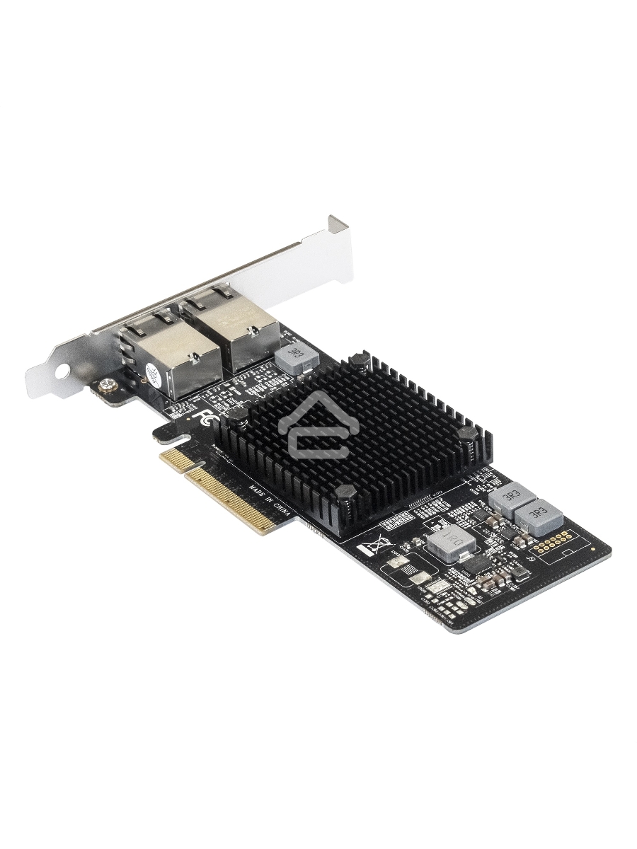 Сетевой адаптер ExeGate EXE-X550-T2 (PCI-E x8 v3.0, порты 2xRJ45 (медные), 10Gb/s (10/5/2.5/1Gb/s, 100Mb/s), Server NIC Intel Chipset X550)