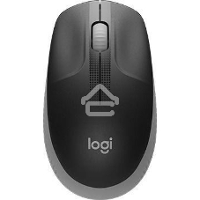 Мышь беспроводная Logitech M190 серый, 1000 dpi, радиоканал, USB, кнопки - 3