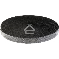 Хомут-липучка TWT шириной 20 мм, 30 м, черный