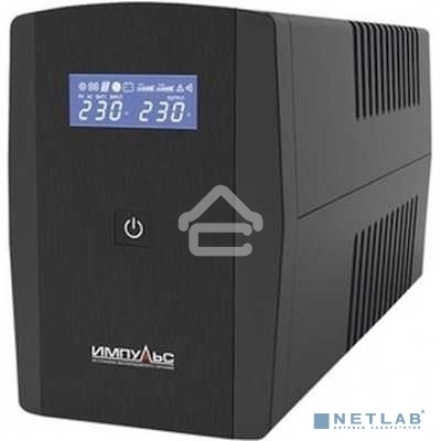 Источник бесперебойного питания Импульс ЮНИОР СМАРТ 800, 800/480 ВА/Вт, LED, USB, SCHUKOx2