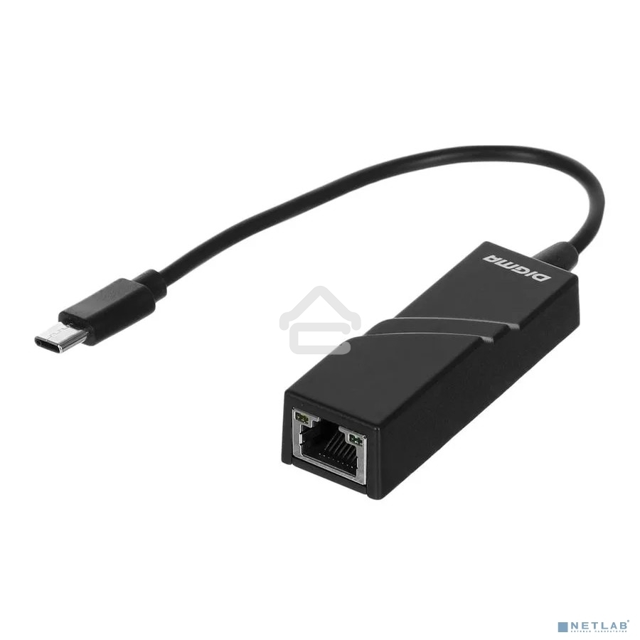 Сетевой адаптер Ethernet Digma D-USBC-LAN100 USB Type-C