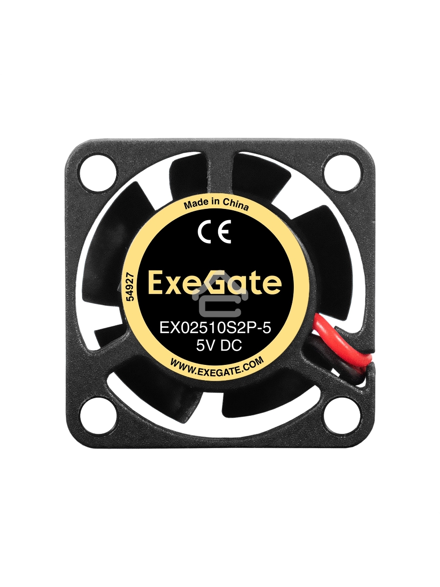 Вентилятор для корпуса ExeGate EX02510S2P-5 черный, 25 мм, 10000 об/мин, 22 дБ, 2 pin
