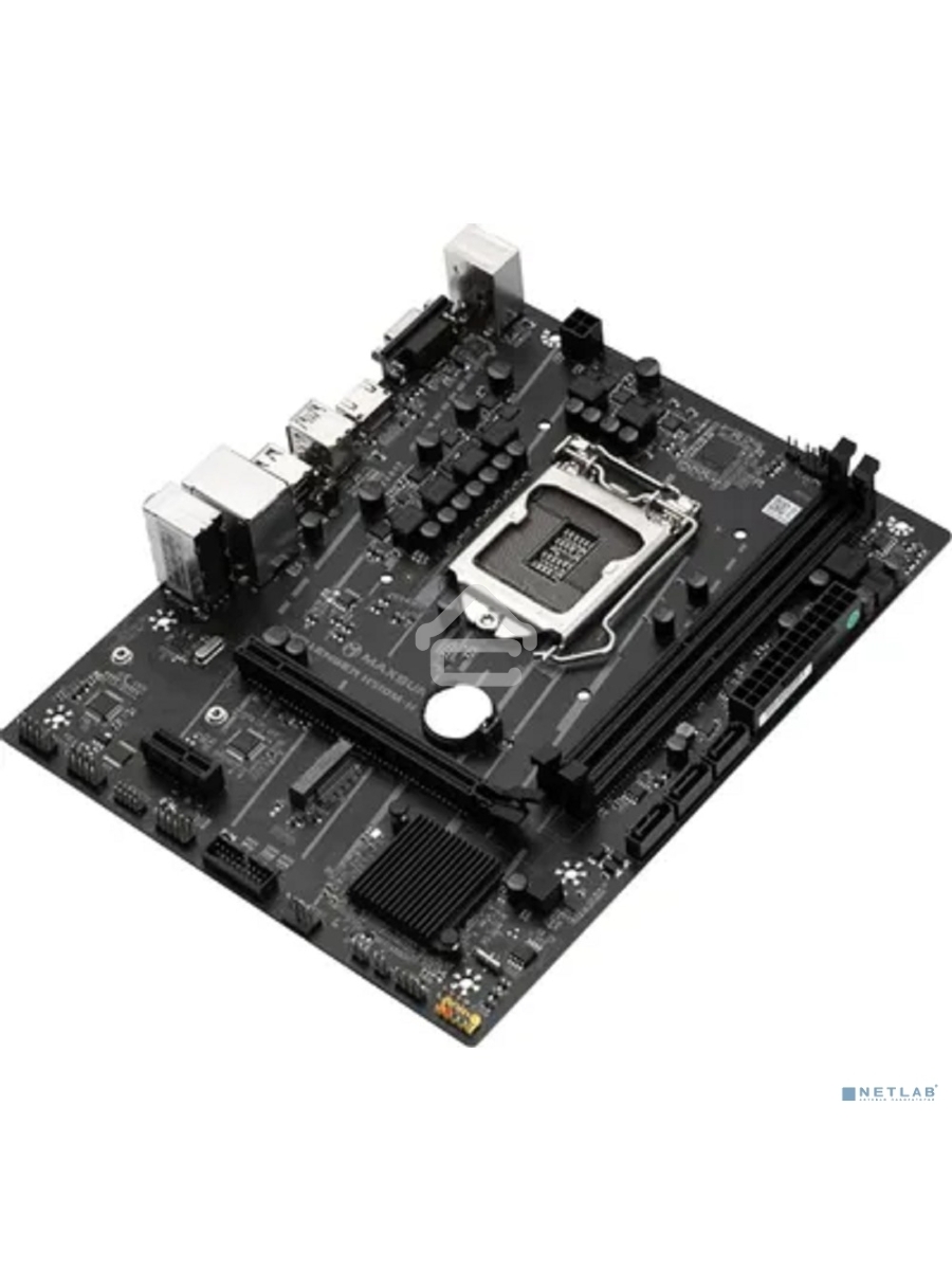 Материнская плата Maxsun Challenger H510M-H, LGA 1200, Intel H470, 2xDDR4, 1xM.2, 3xSATA, 1xPCIe 3.0 x16, 1xPCIe 3.0 x1, 1xHDMI, 1xVGA,1x 1Gb LAN, 4xUSB 2.0, 2xUSB 3.0, 5.1, mATX