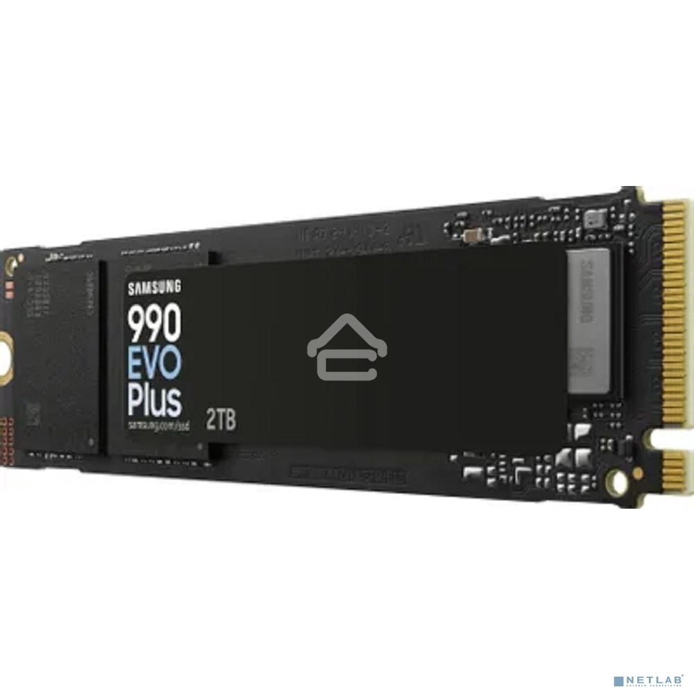 Накопитель SSD Samsung 990 EVO Plus, 2Tb, M.2 2280, PCIe 4.0 x4, NVMe, R/W 7250/6300