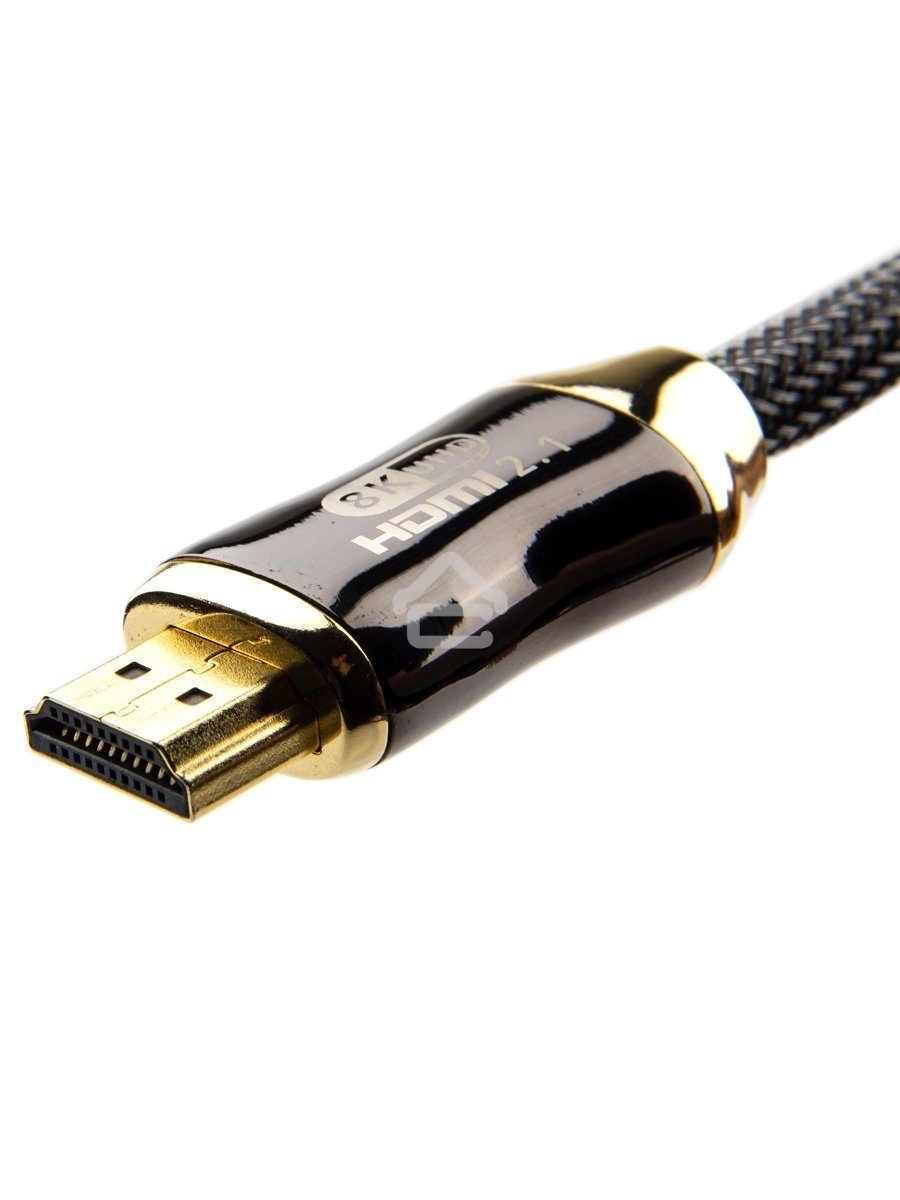 Кабель HDMI 19M/M,ver. 2.1, 8K@60 Hz 2m метал разъемы, нейлоновая оплетка Telecom <TCG300-2M>